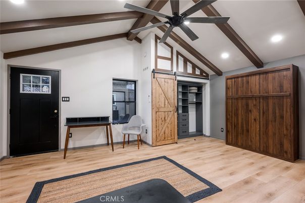 Interior, Recessed Lighting, Wooden Beams, Wood Texture Flooring