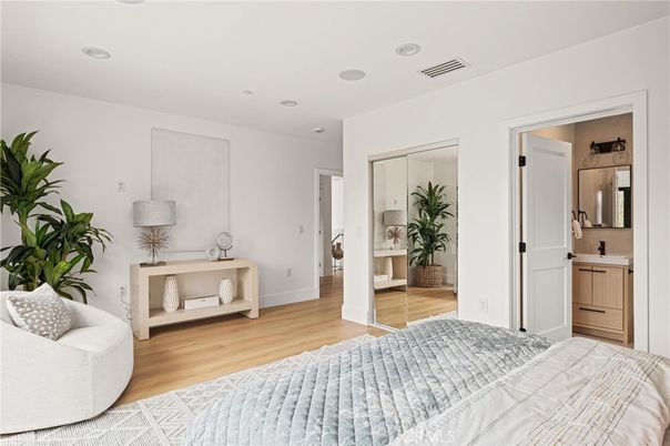 Bathroom, Bedroom, Interior, Recessed Lighting, Wood Texture Flooring