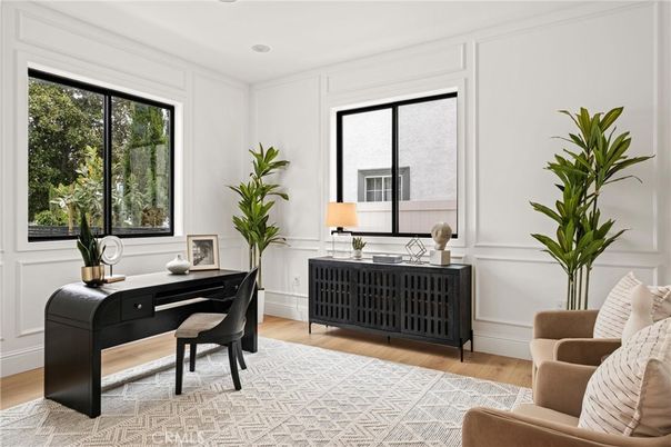 Home Office, Interior, Wood Texture Flooring