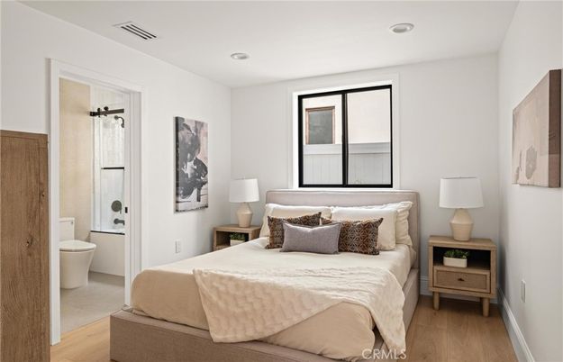 Bathroom, Bedroom, Interior, Recessed Lighting, Wood Texture Flooring