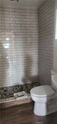Bathroom, Interior, Stone Walls, Wood Texture Flooring