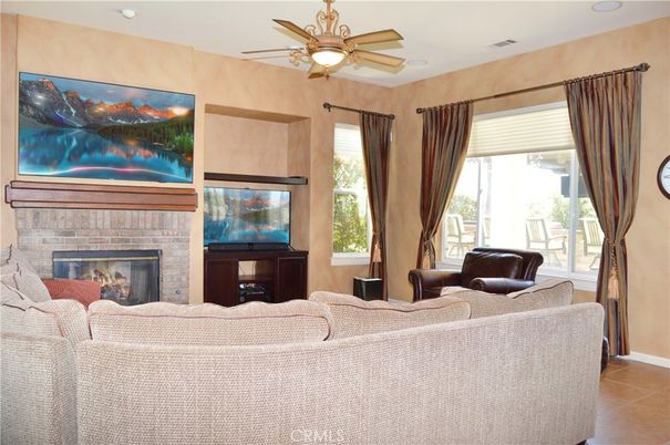 Fireplace, Interior, Living room, Recessed Lighting