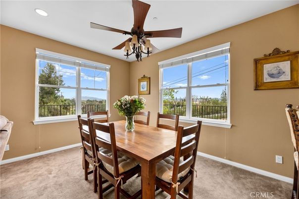 Dining room, Interior, Recessed Lighting