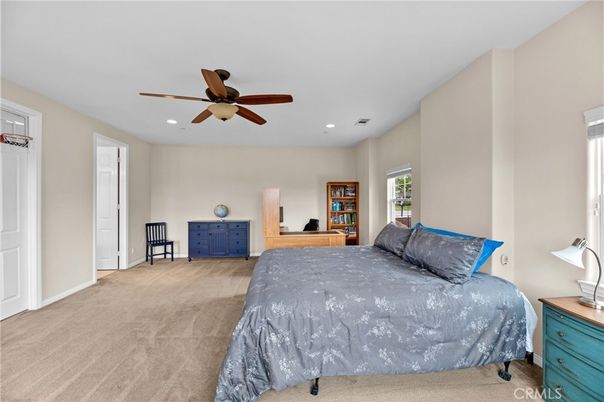 Bedroom, Interior, Recessed Lighting