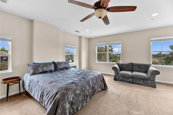 Bedroom, Interior, Recessed Lighting