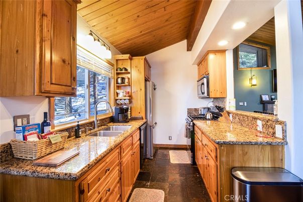 Interior, Kitchen, Recessed Lighting, Wooden Ceilings
