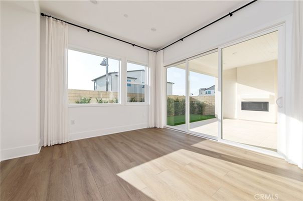 Empty room, Fireplace, Interior, Wood Texture Flooring