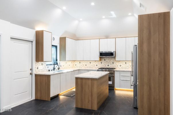 Interior, Kitchen, Recessed Lighting, Stainless Steel Appliances