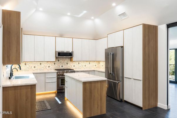 Interior, Kitchen, Recessed Lighting, Stainless Steel Appliances