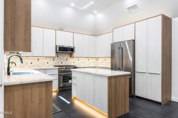 Interior, Kitchen, Recessed Lighting, Stainless Steel Appliances