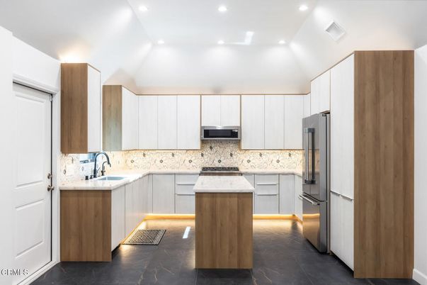 Interior, Kitchen, Recessed Lighting, Stainless Steel Appliances