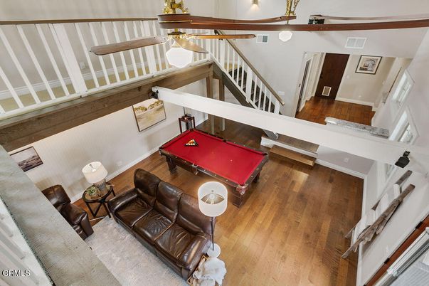 Billiard Table, Game Room, Interior, Living room, Wood Texture Flooring
