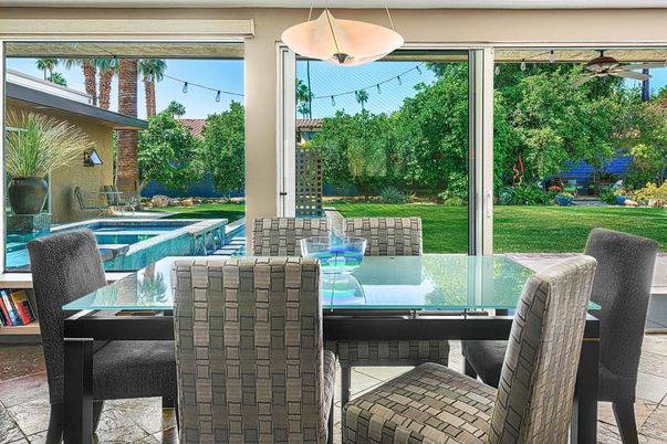 Dining room, Interior, Pendant Lights, Pool