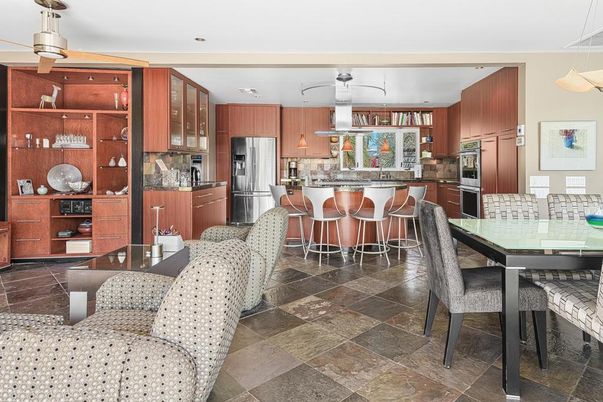 Dining room, Interior, Kitchen, Stainless Steel Appliances