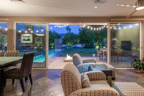 Dining room, Interior, Recessed Lighting, Sun Room