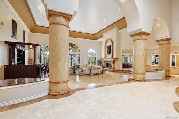 Fireplace, Interior, Living room, Recessed Lighting