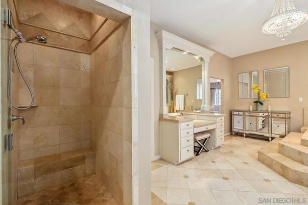 Bathroom, Chandelier, Interior