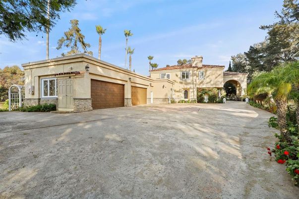 Attached, Backyard, Exterior, Facade, Mediterranean