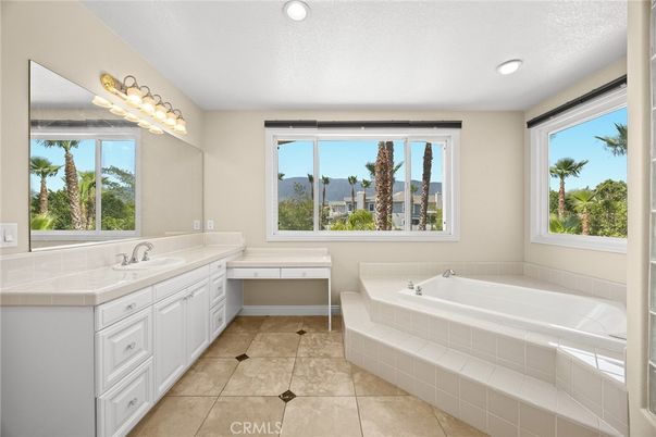 Bathroom, Interior, Recessed Lighting, Tile Countertops