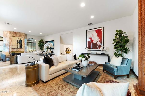 Interior, Living room, Recessed Lighting