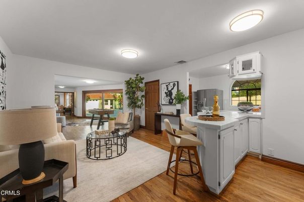 Dining room, Interior, Kitchen, Living room, Wood Texture Flooring