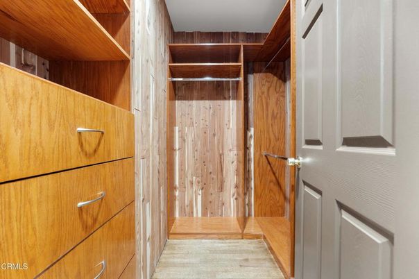 Interior, Walk-in Closets, Wood Texture Flooring, Wooden Walls