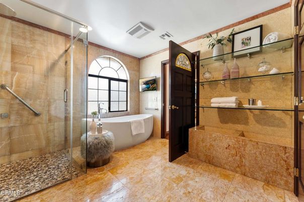 Bathroom, Free Standing Baths, Glass Shower, Interior