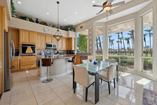 Dining room, Interior, Kitchen, Recessed Lighting, Stainless Steel Appliances