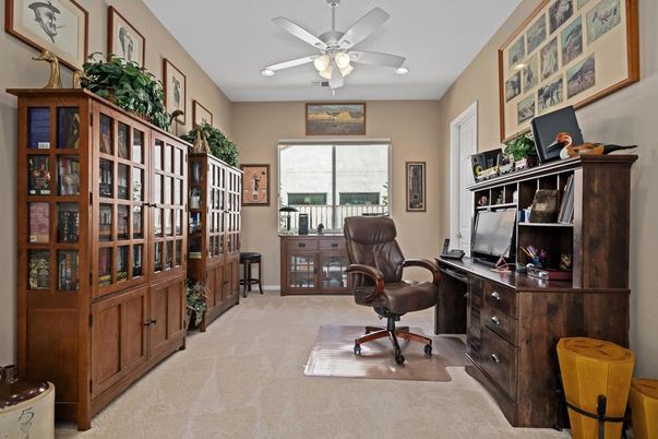 Home Office, Interior, Recessed Lighting