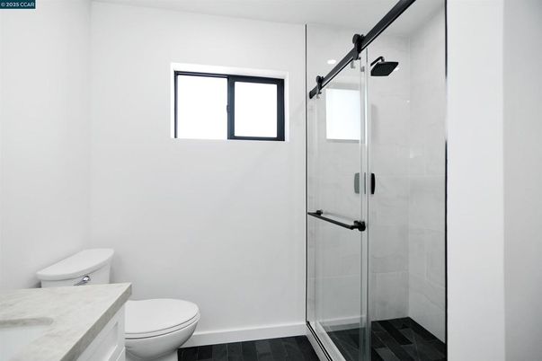 Bathroom, Glass Shower, Interior, Wood Texture Flooring