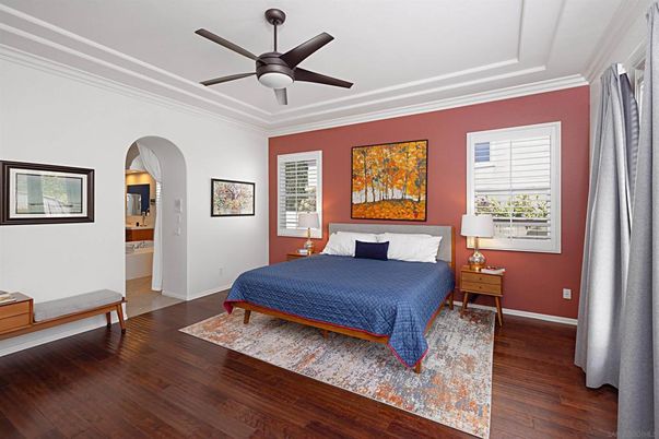 Bedroom, Interior, Wood Texture Flooring