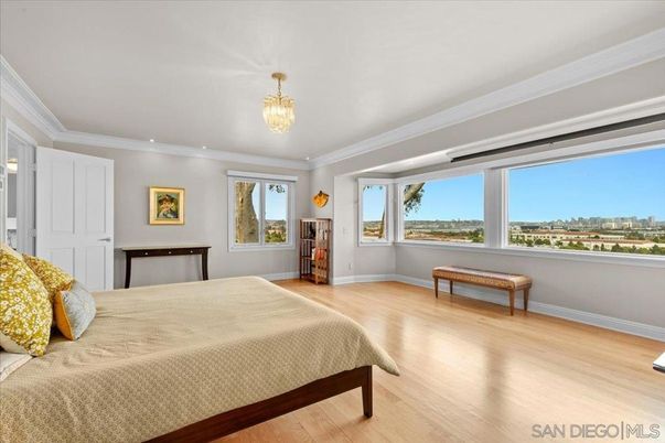 Bedroom, Chandelier, Interior, Wood Texture Flooring
