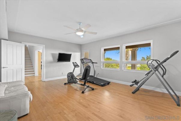 Fitness Equipment, Interior, Wood Texture Flooring