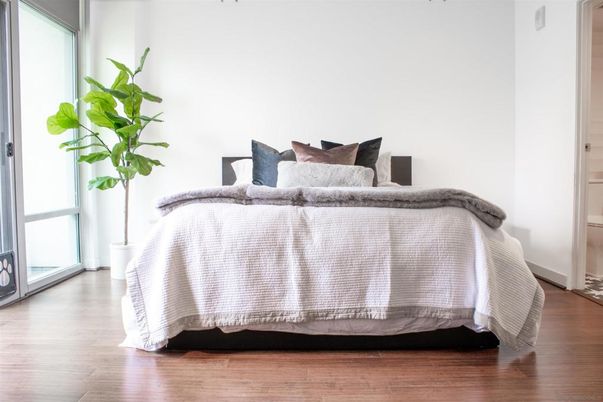 Bedroom, Interior, Wood Texture Flooring