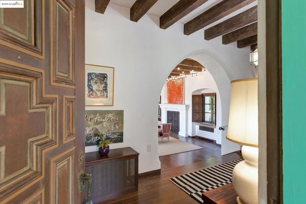 Fireplace, Interior, Wooden Beams, Wood Texture Flooring