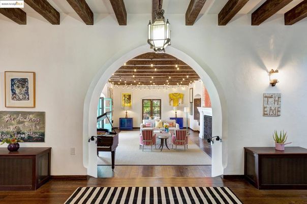 Fireplace, Interior, Living room, Wooden Beams, Wood Texture Flooring