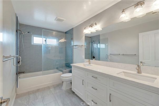 Bathroom, Dual Sink Vanities, Glass Shower, Interior