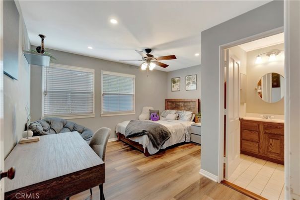 Bathroom, Bedroom, Interior, Recessed Lighting, Wood Texture Flooring