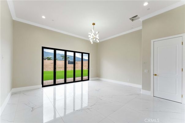 Empty room, Interior, Marble, Pendant Lights, Recessed Lighting