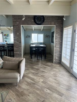Interior, Stone Walls, Wood Texture Flooring