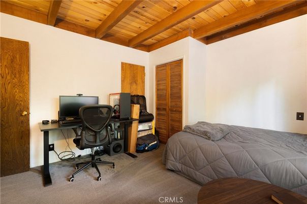 Bedroom, Home Office, Interior, Wooden Beams, Wooden Ceilings