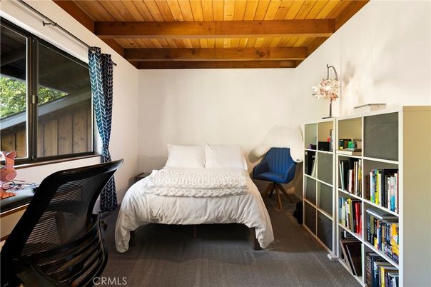 Bedroom, Home Office, Interior, Wooden Beams, Wooden Ceilings