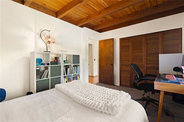 Bedroom, Home Office, Interior, Wooden Beams, Wooden Ceilings
