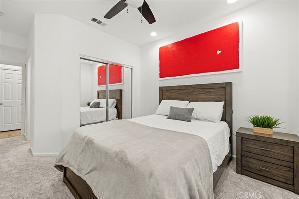 Bedroom, Interior, Recessed Lighting