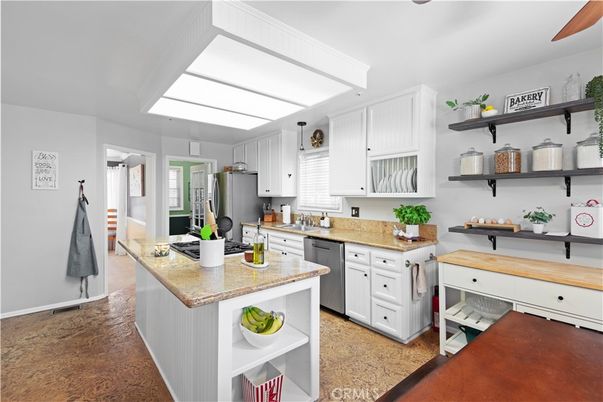 Interior, Kitchen, Wood Texture Flooring