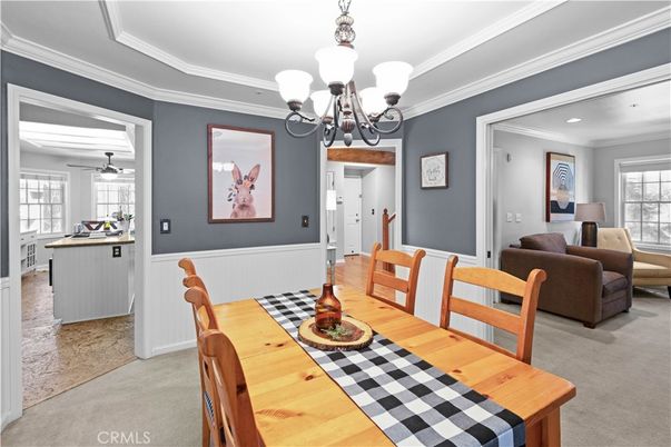 Chandelier, Dining room, Interior, Living room, Recessed Lighting