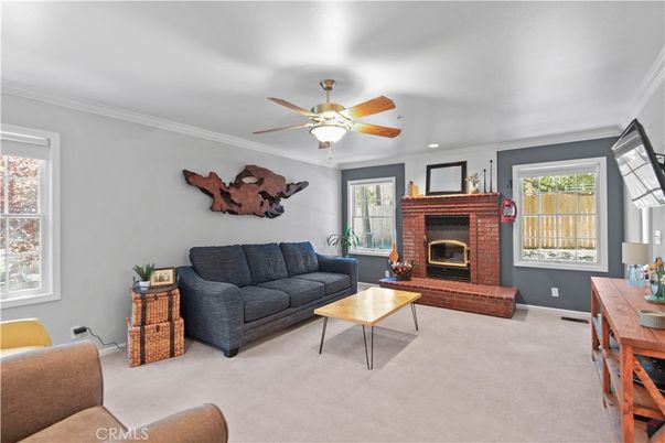 Fireplace, Interior, Living room, Recessed Lighting