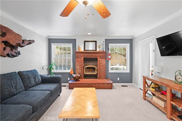 Fireplace, Interior, Living room, Recessed Lighting