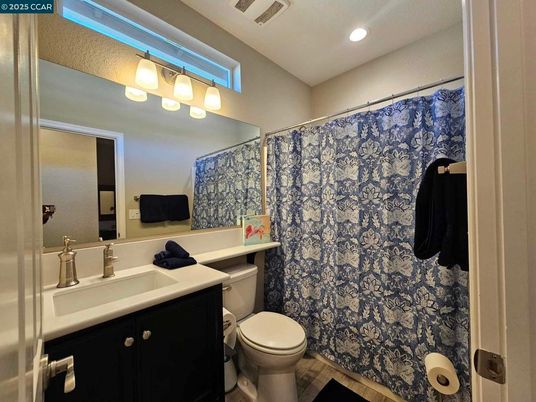 Bathroom, Interior, Recessed Lighting, Wood Texture Flooring