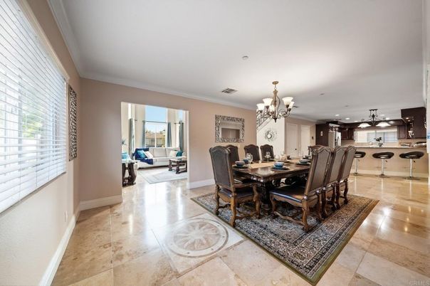 Chandelier, Dining room, Interior, Recessed Lighting